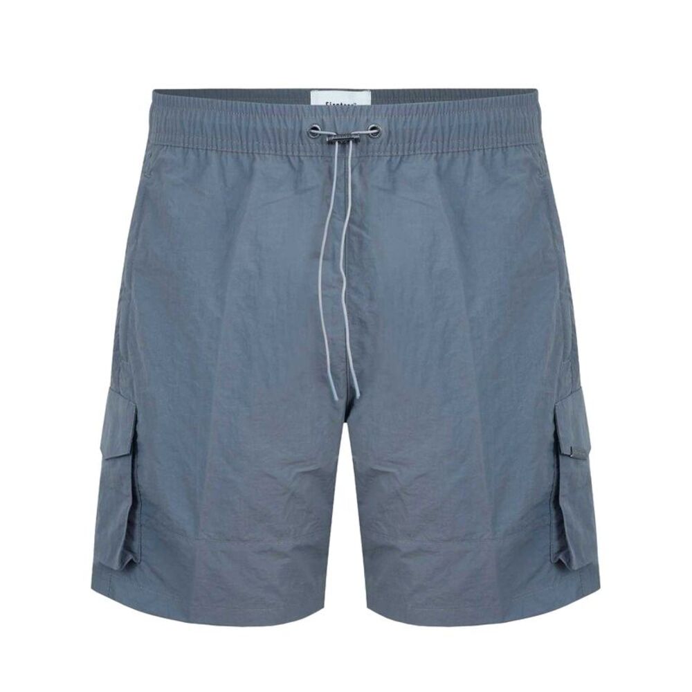 Firetrap Mens Elasticated Waist Cargo Shorts / Gray